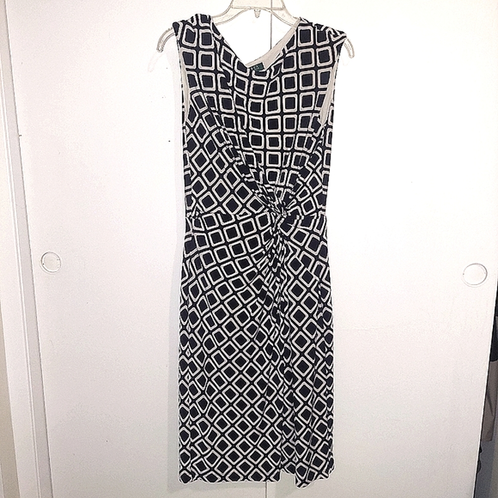 Ralph Lauren Sheath Geometric Print Dress